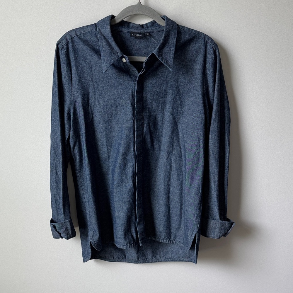 kate spade Denim Button Down Shirt 100% Cotton—Like New
